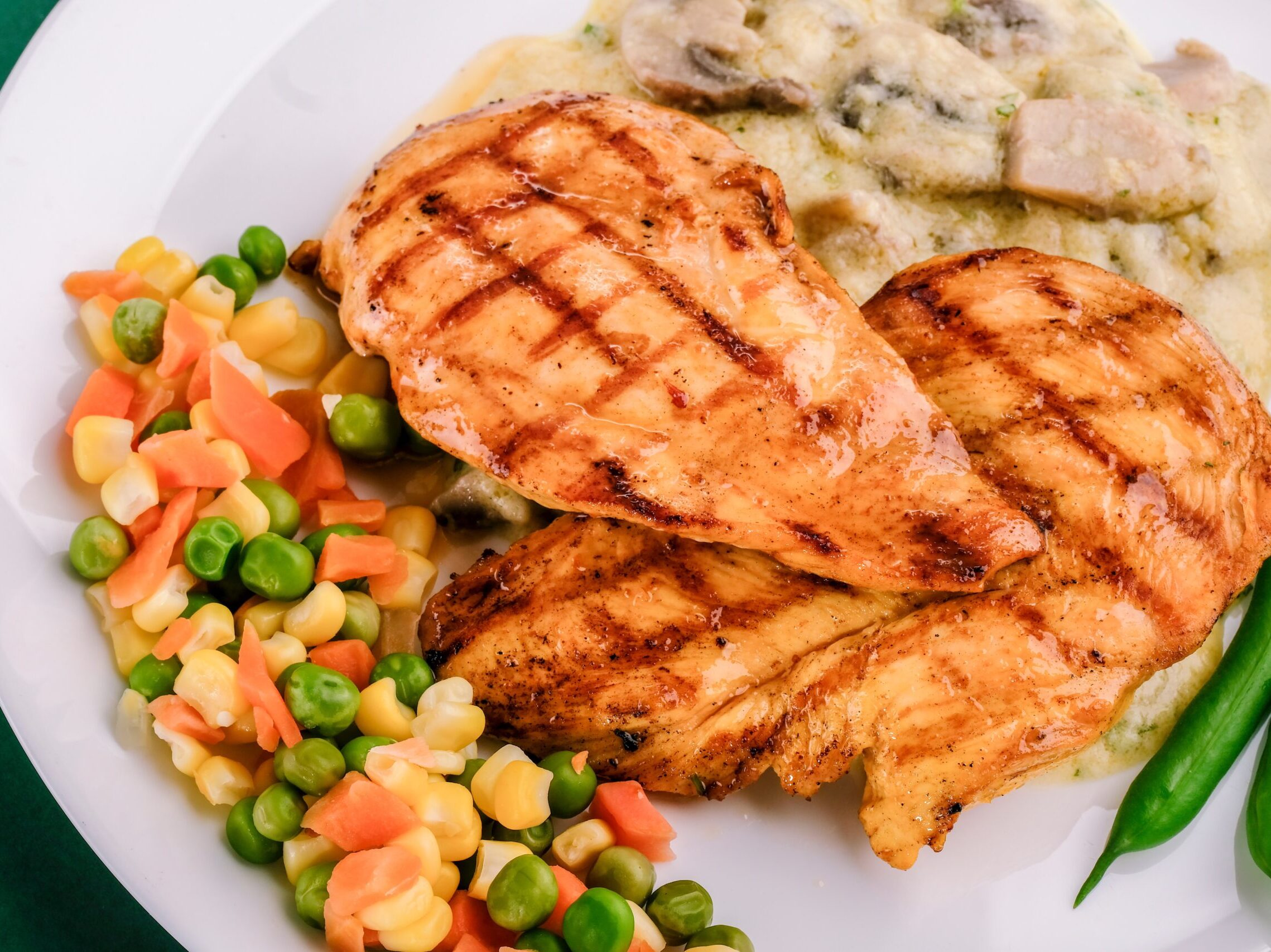fried food on white ceramic plate