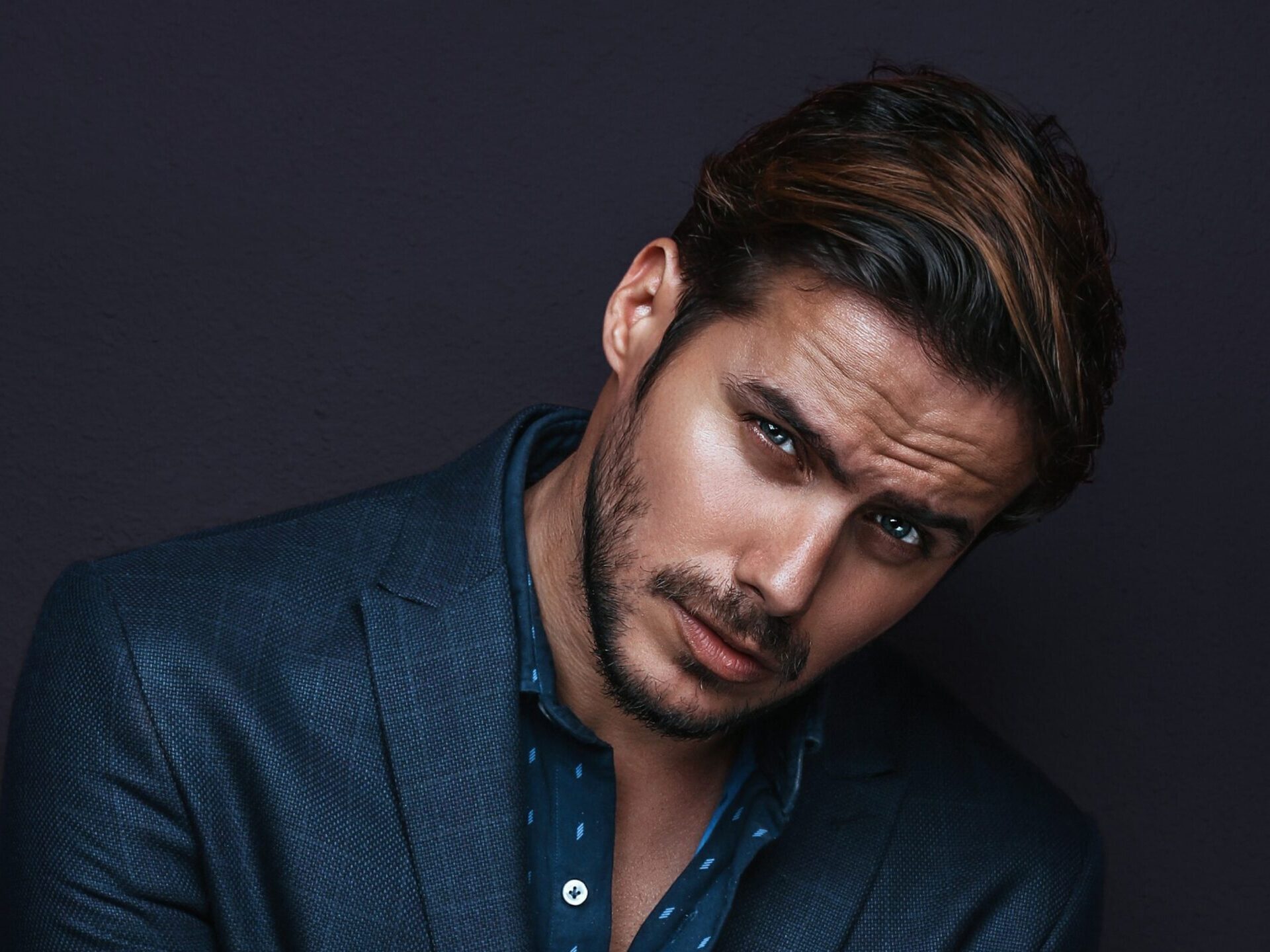 Sexy hot man with amazing eyes