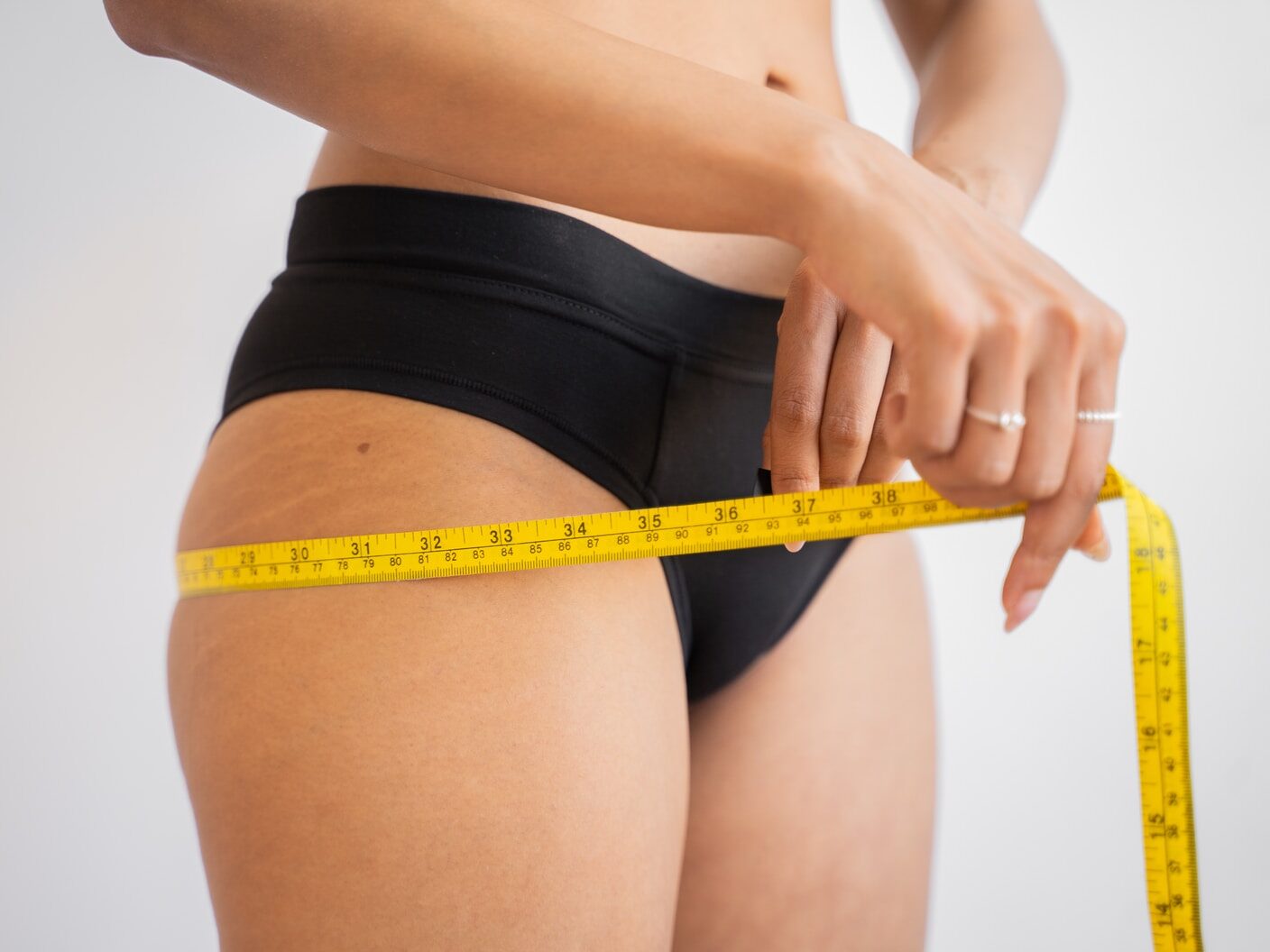 topless woman with black panty