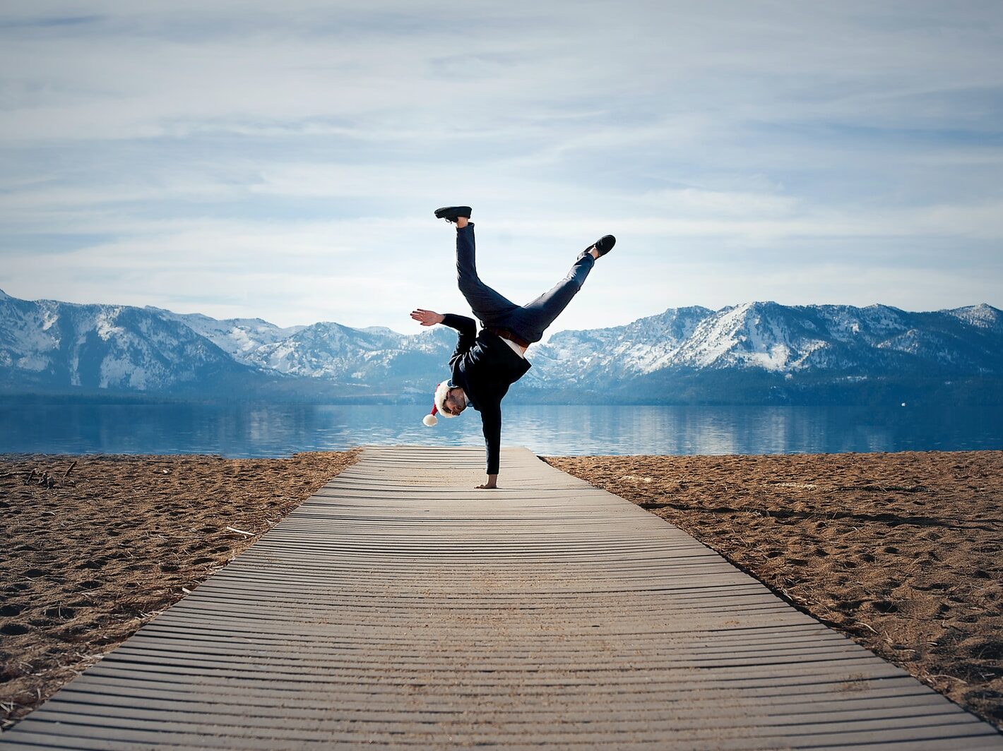 person doing one stand