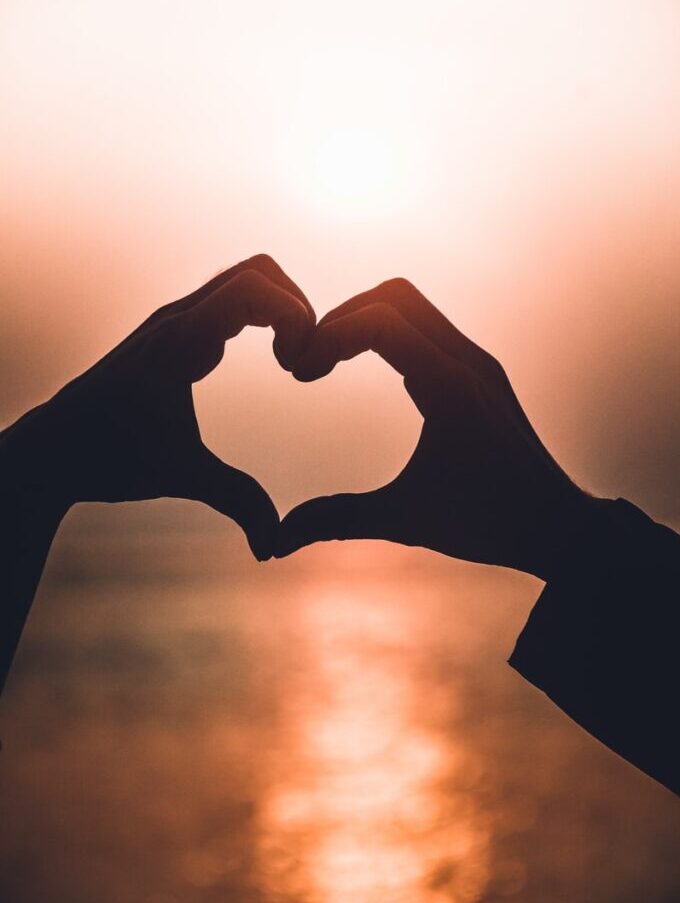 heart shape hand illustration