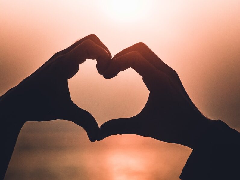 heart shape hand illustration