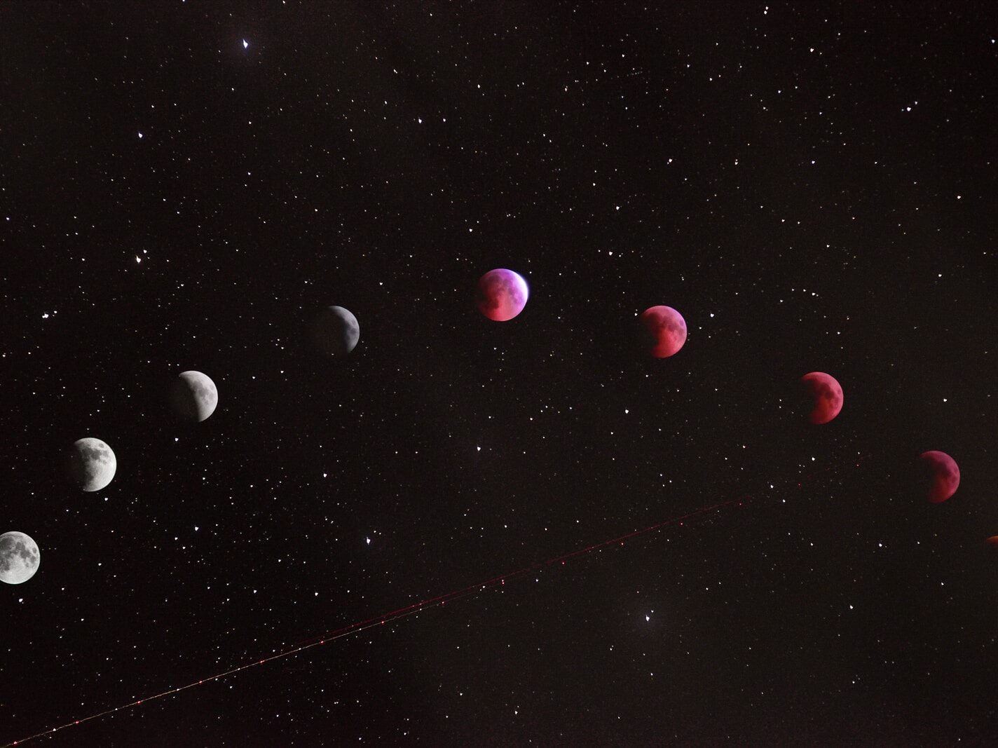 Lunar eclipse illustration