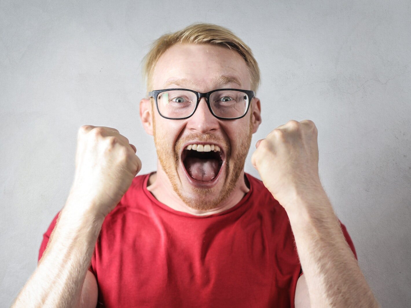 Angry Man Is Screaming