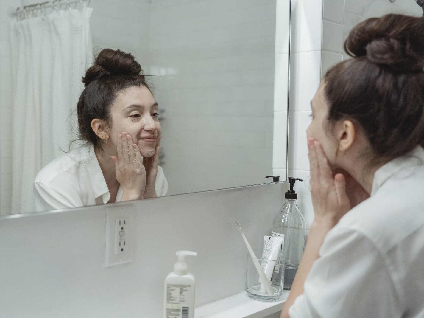 Woman in White Long Sleeve Shirt