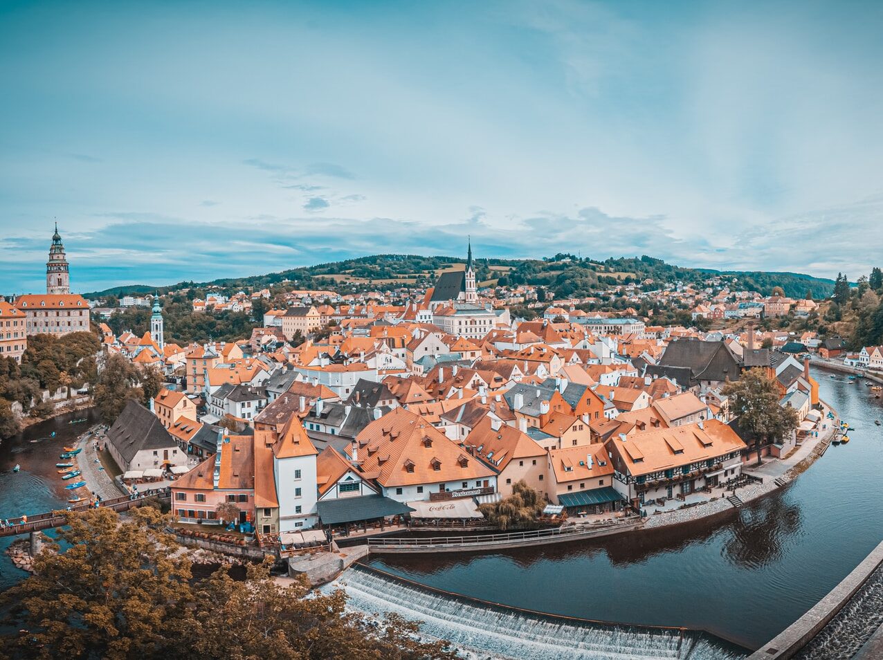 aerial photography of a village during daytime