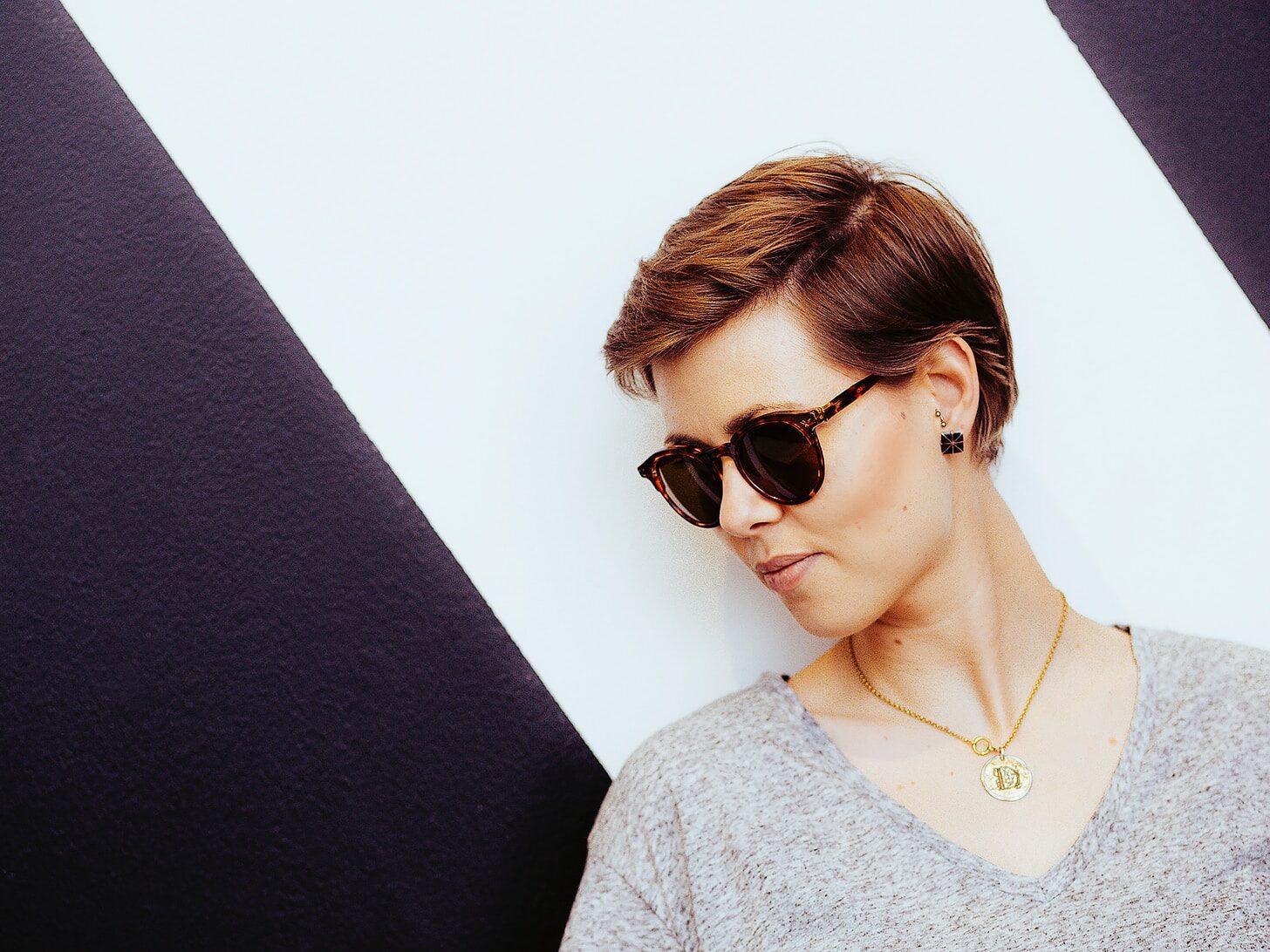 woman wearing sunglasses