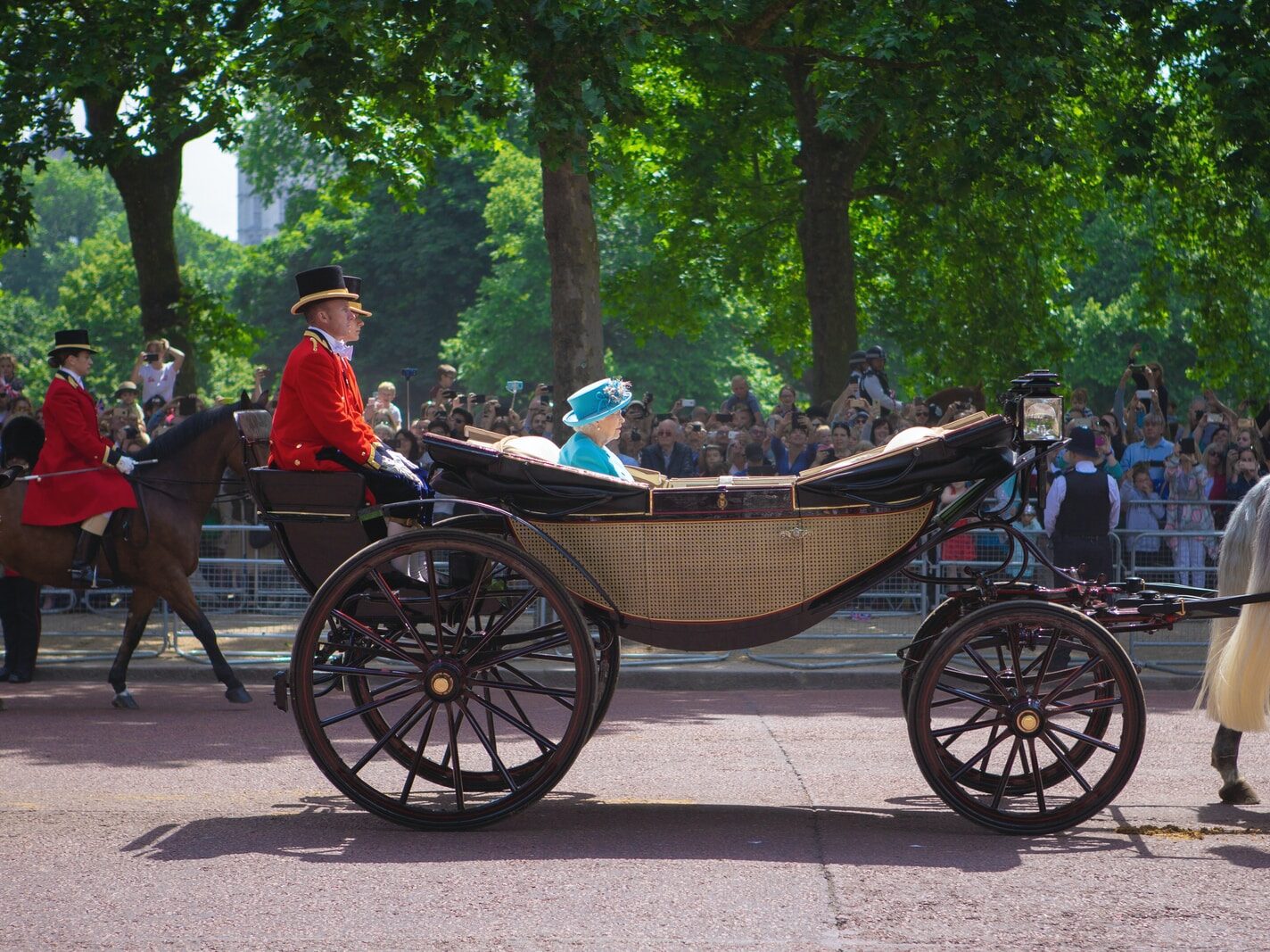 woman sitting on carriage