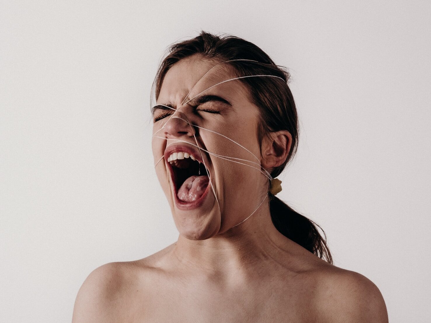 woman's face photograph