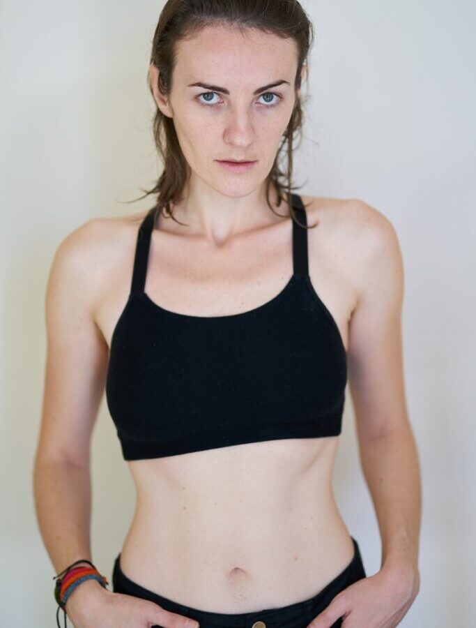 Woman in Black Sports Bra