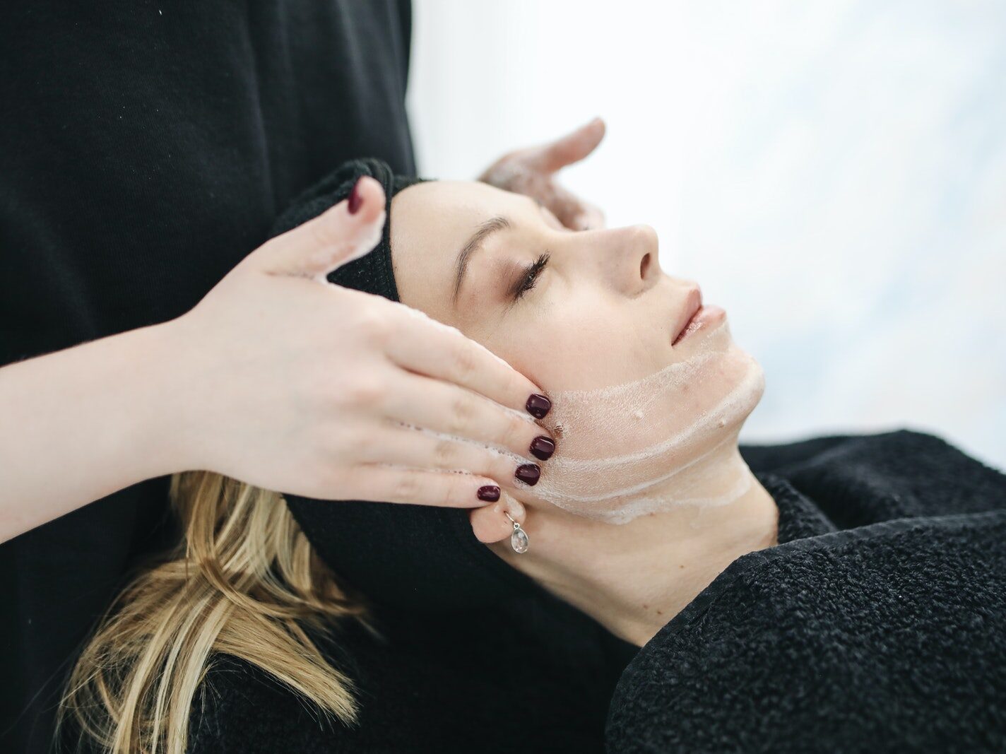 Woman Having Facial Care