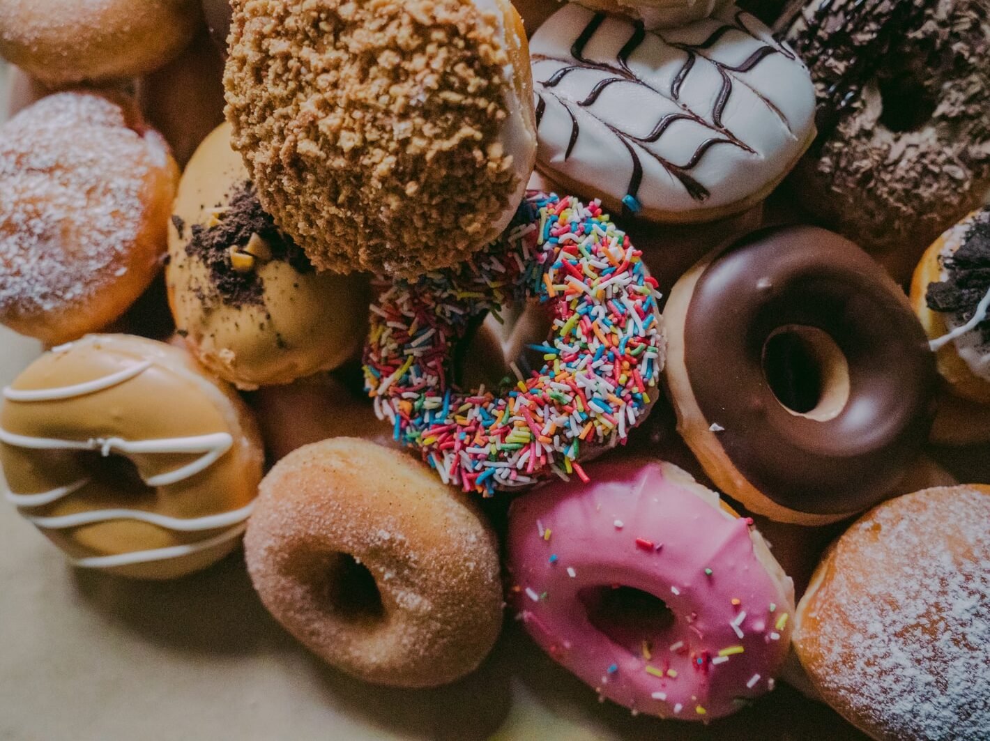 assorted flavor donuts