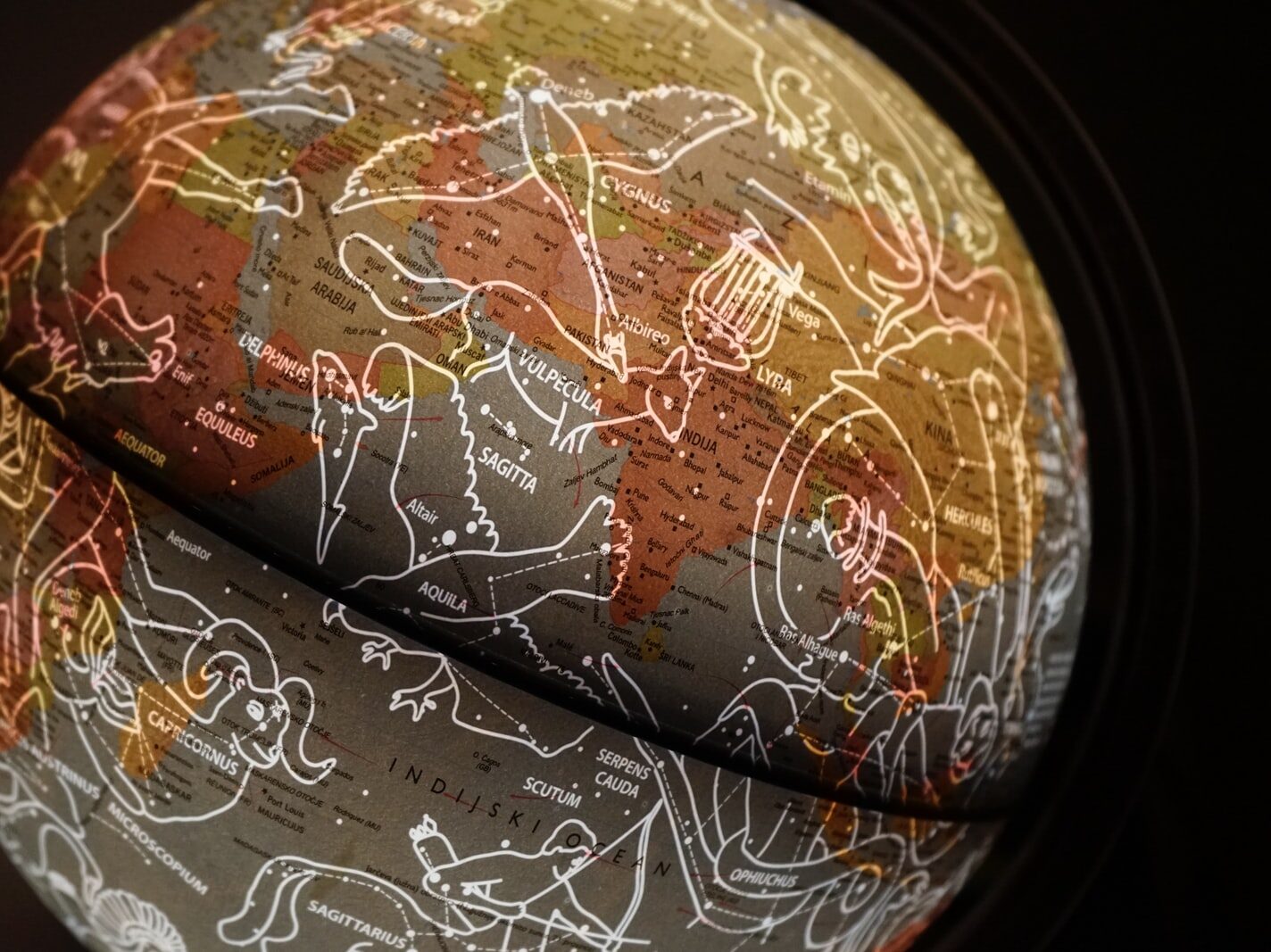 brown and white printed textile