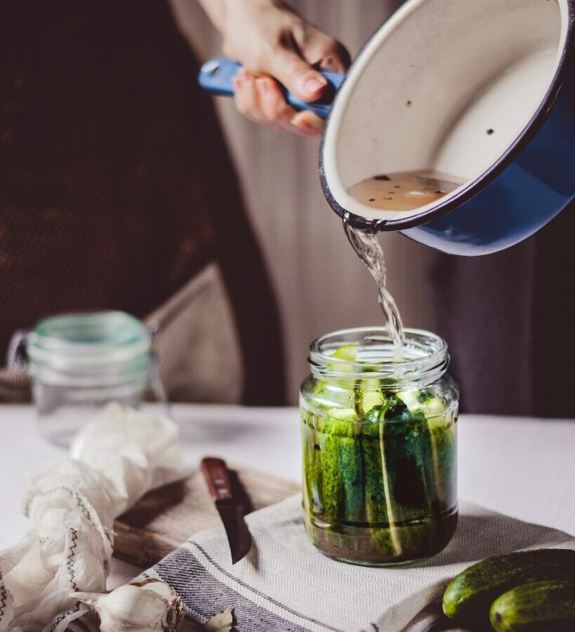 pickles in jar
