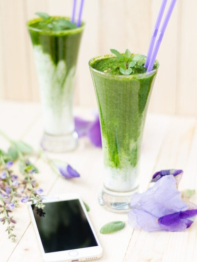 Two Clear Parfait Glasses