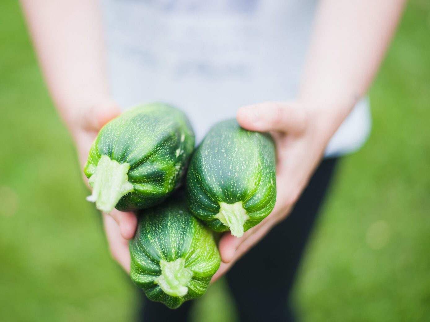 Close Up of Woman Holding Vegetables