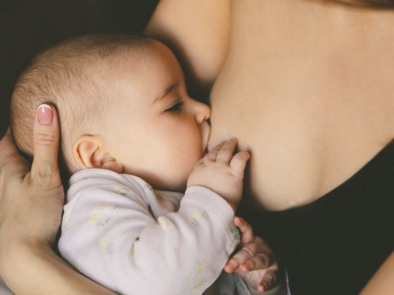 Baby being Breastfed