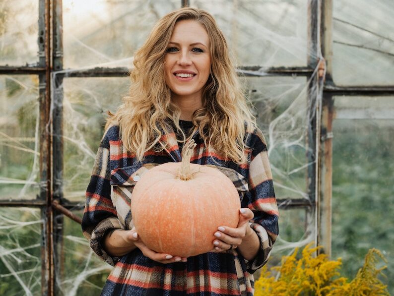 Woman with Pumpkin
