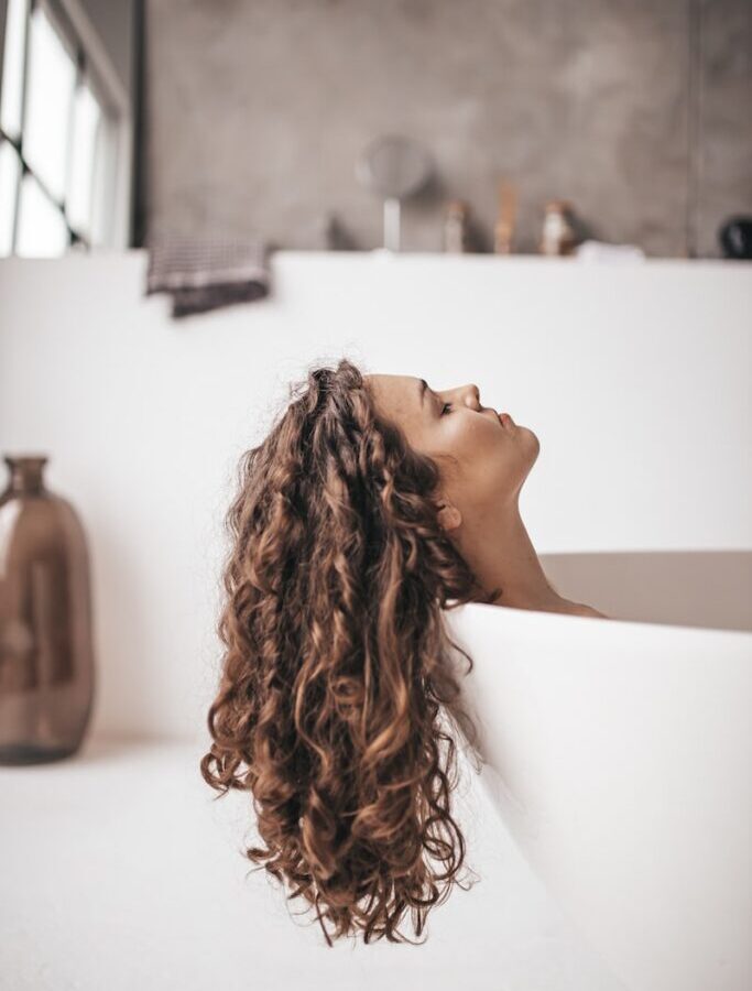 woman in bathtub