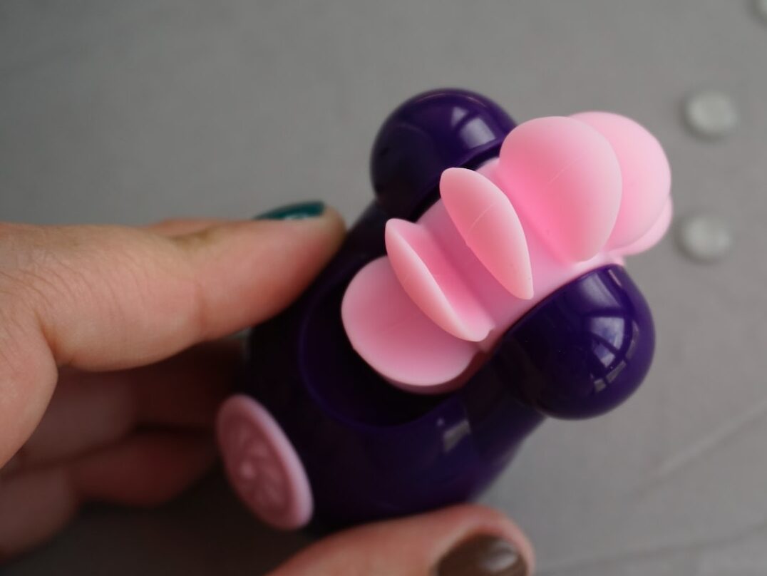 pink and black hair band