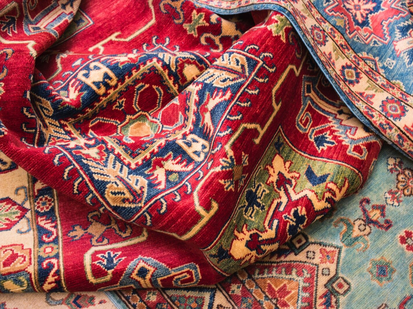 multicolored textile