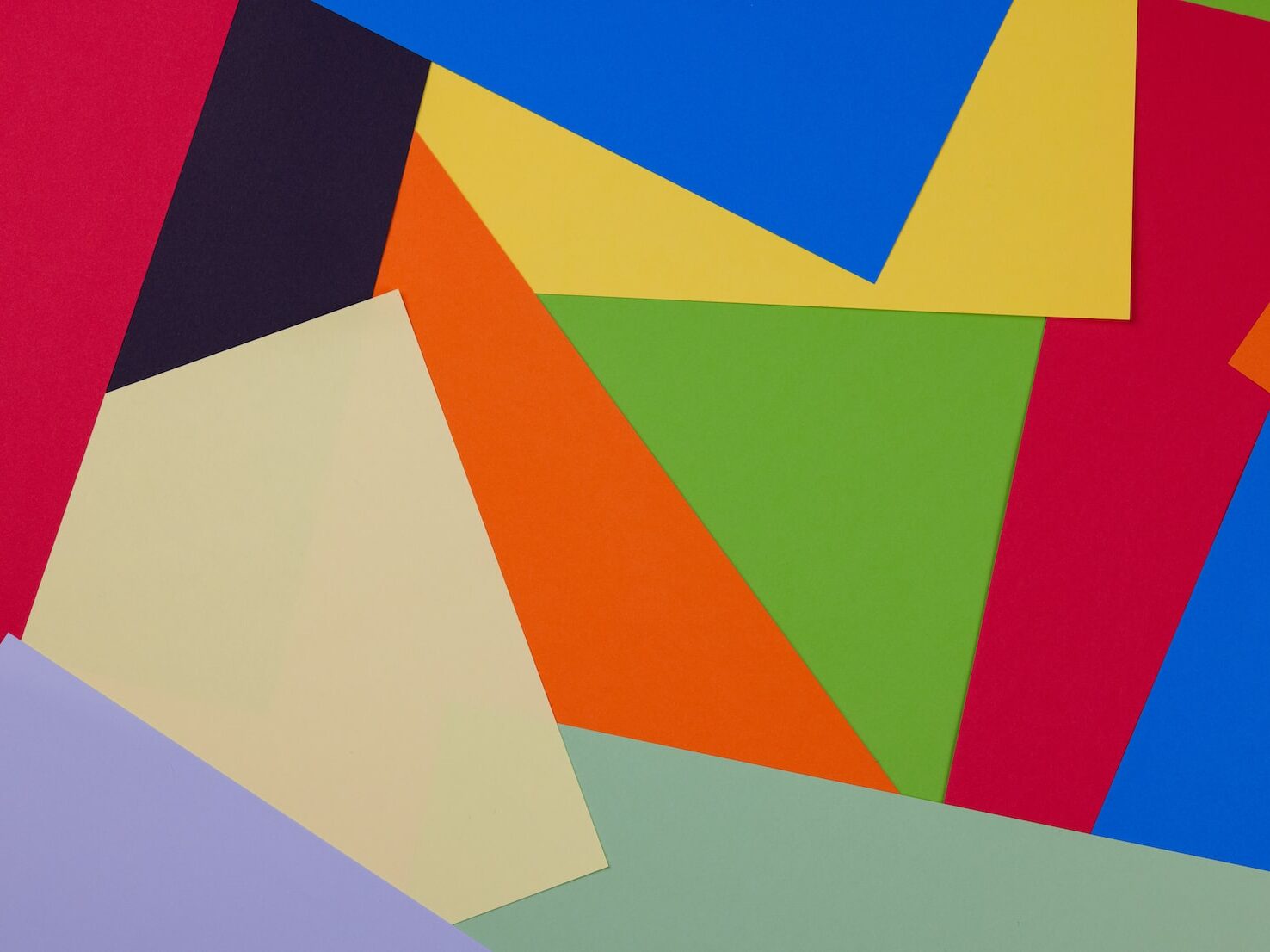 yellow red and blue abstract painting