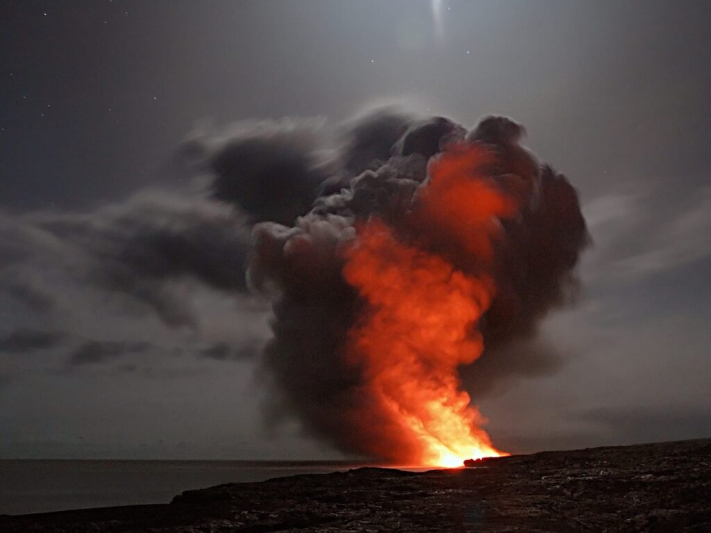 Black Smoke Coming From Fire
