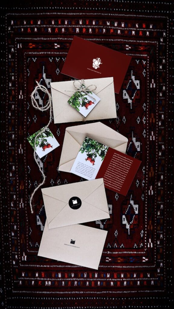red and white greeting cards