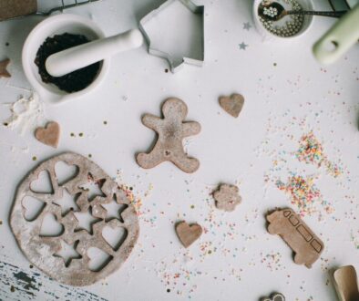Gingerbread Cardboard Decor on White Surface