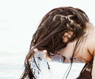 woman in body of water