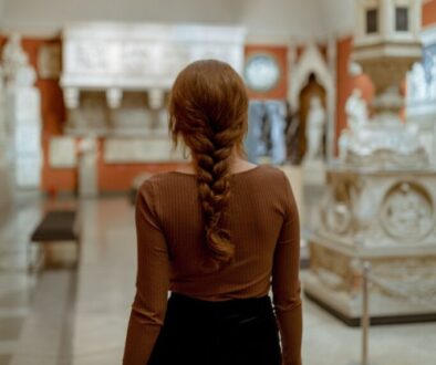 Back of a Girl Wearing Braided Hair