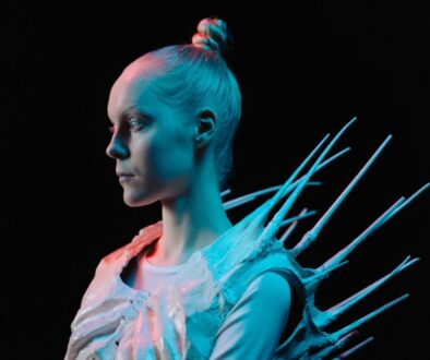 A Woman in Spikey Dress