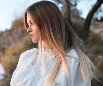 women's white crew-neck top