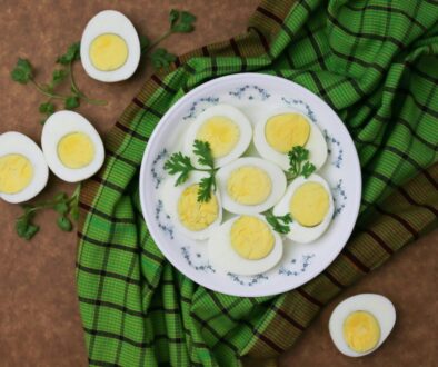 white and green floral round plate