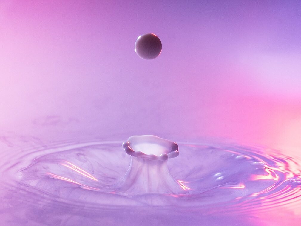 volcano, water, drops