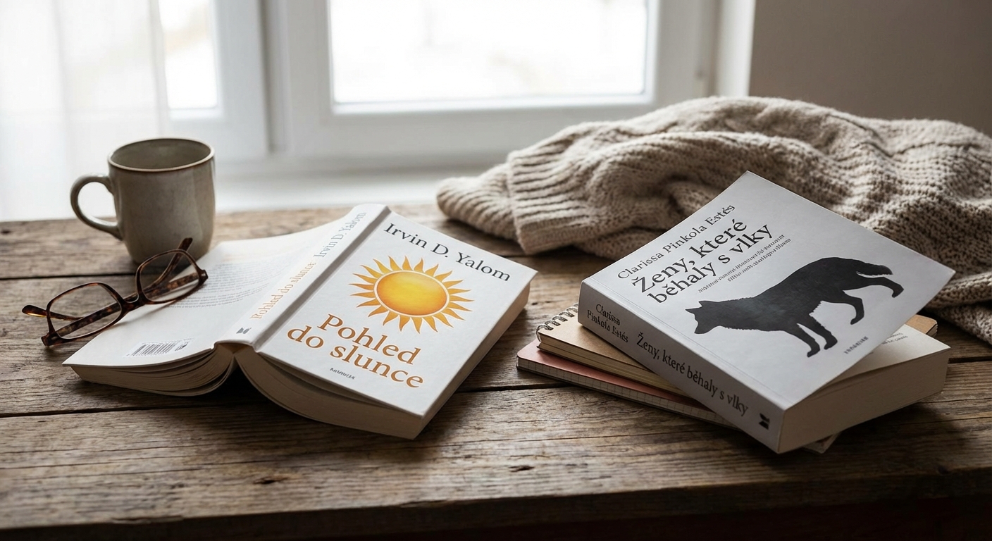 A man reads 'The Power of Your Subconscious Mind' by a riverside, showcasing relaxation and reflection.