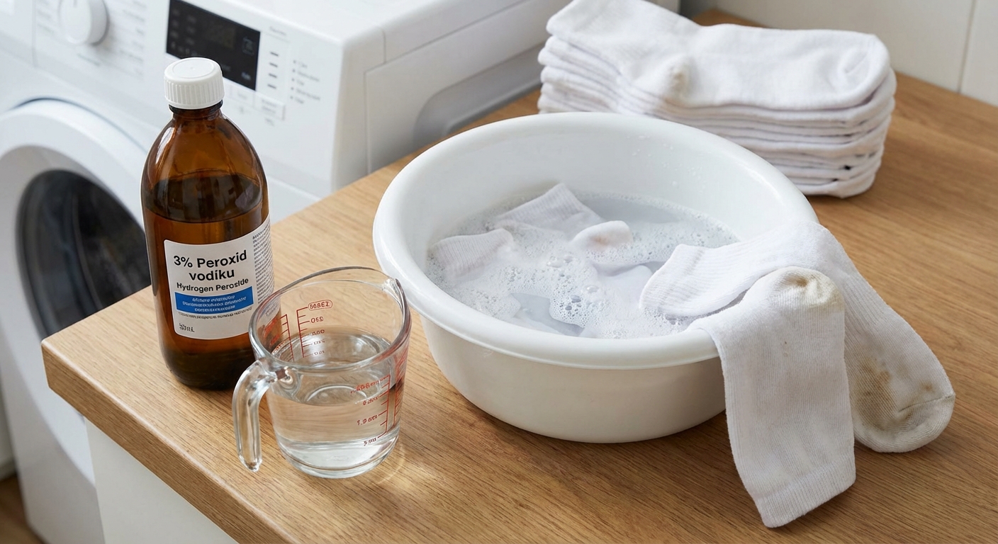Clothes hanging on a rural clothesline in a grayscale setting.