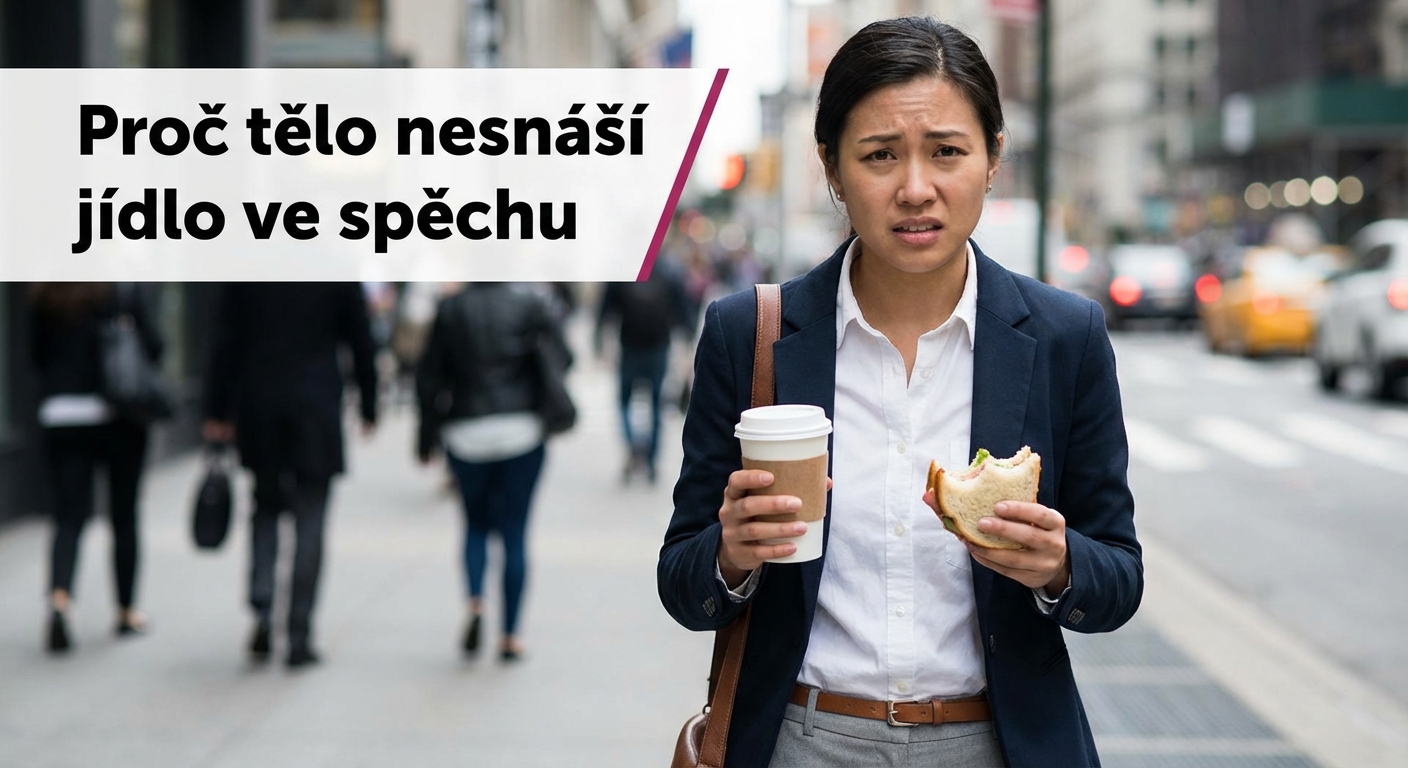 Three women sharing a healthy salad during a work break in a bright office setting.