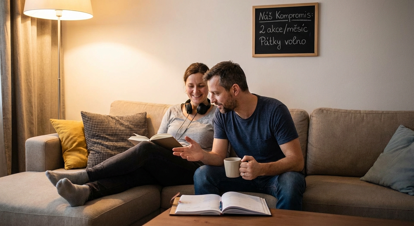 Happy young Asian couple in casual wear looking through photos on professional photo camera while spending warm summer day in garden