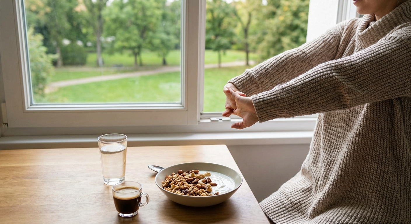 A close-up image of dark hot coffee in a clear glass cup, emphasizing texture and warmth.