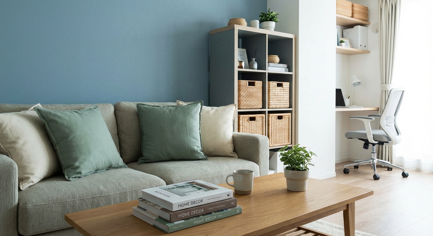 Stylish modern bedroom with minimalist decor, featuring a cozy bed and elegant furnishings.