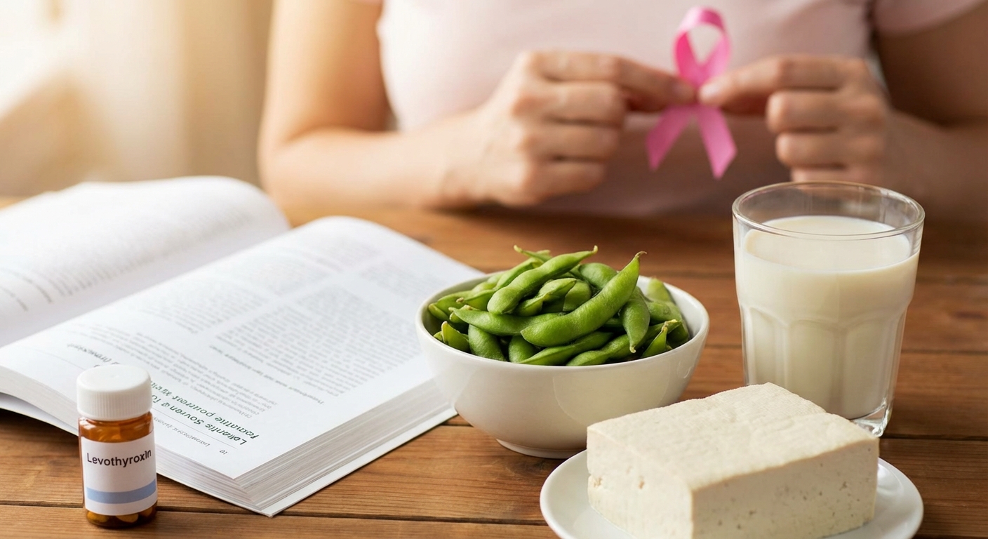 Flat lay of tofu cubes drizzled with soy sauce and sprinkled with sesame seeds.