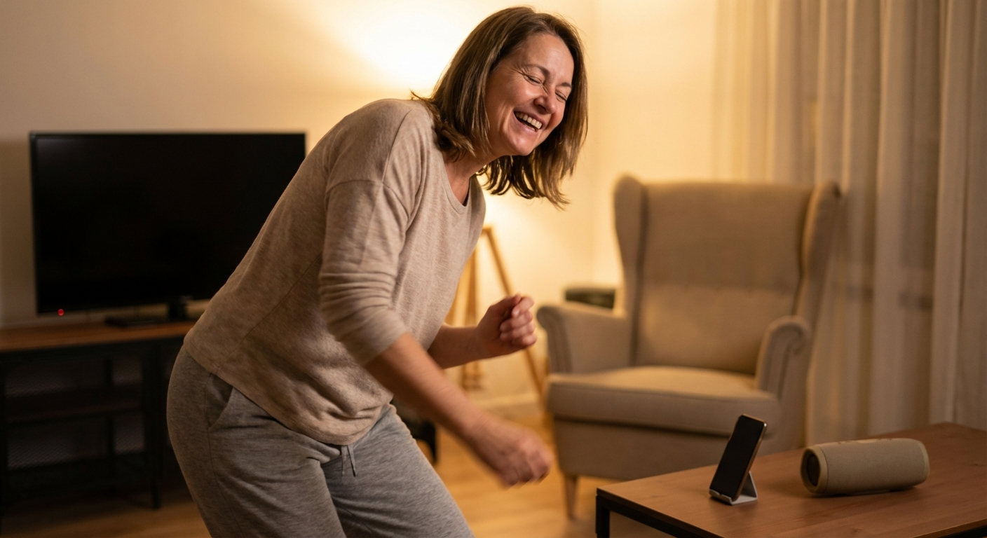 DJ performing live in a vibrant nightclub with an energetic crowd dancing under colorful lights.