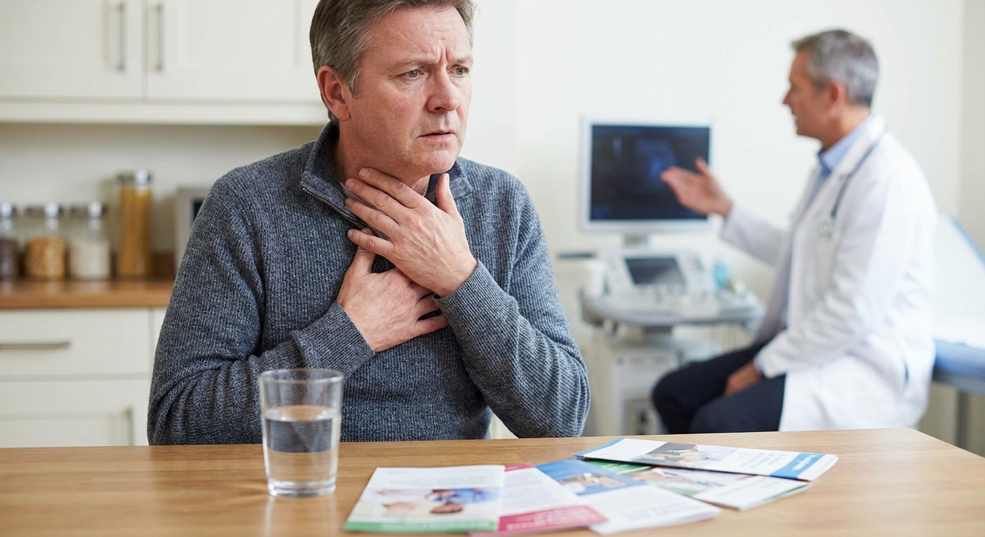 Crop faceless female in casual wear lying on sofa while having acute pain in stomach