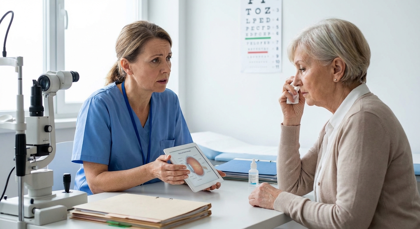 Macro shot of a human green eye highlighting intricate iris patterns.