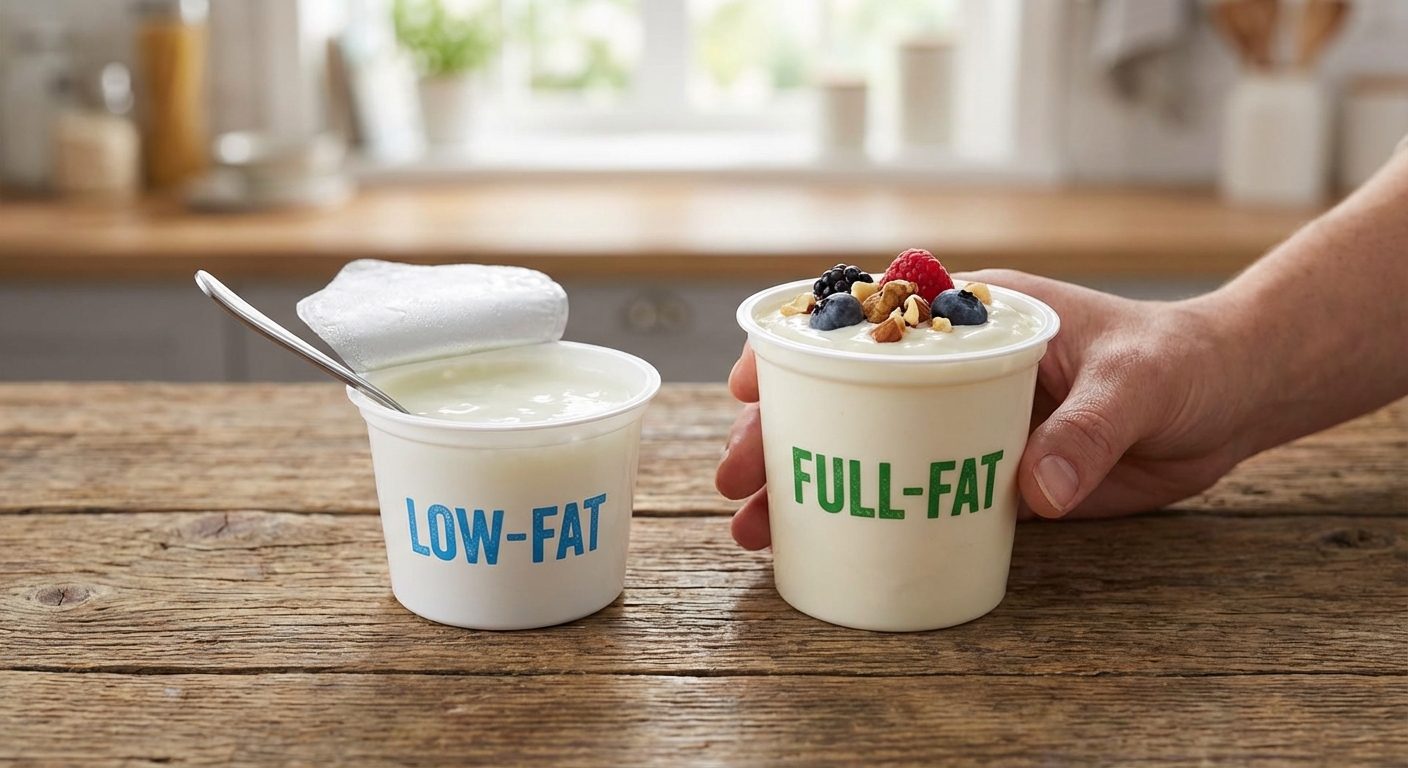 Butter tub amidst autumn leaves on a rustic wooden table, creating a seasonal feel.