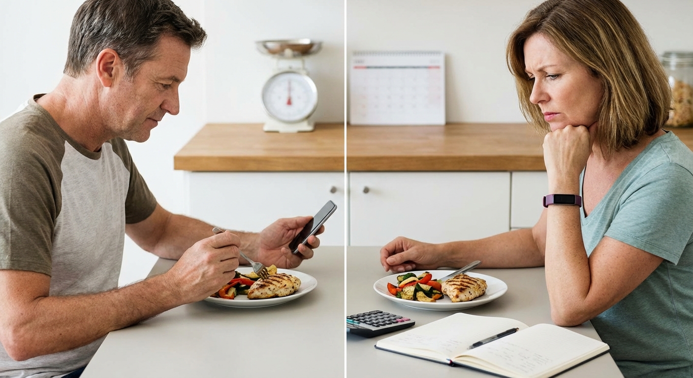Women working out on gym equipment, promoting strength and fitness.