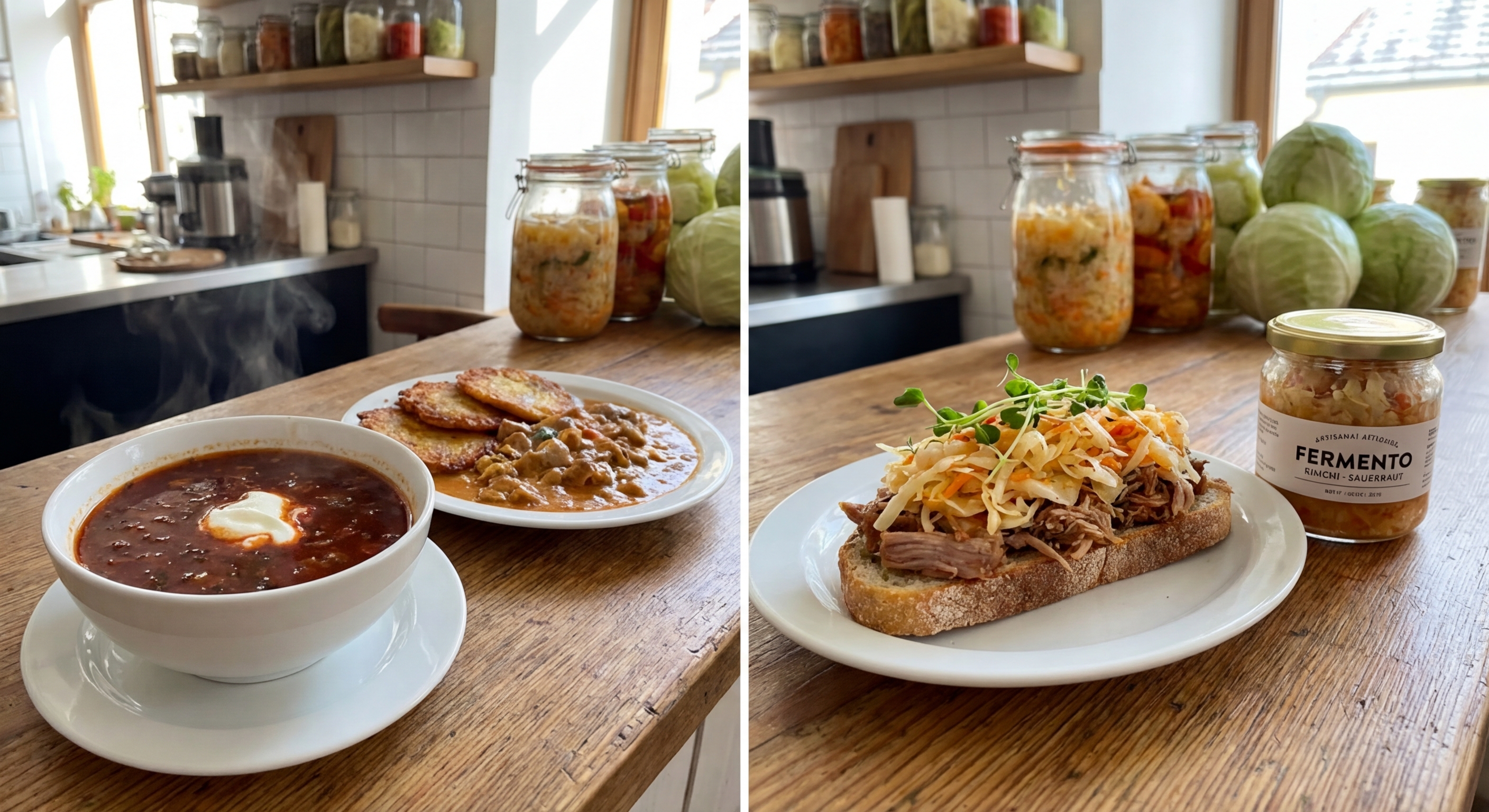 Workers managing traditional fish sauce fermentation in an authentic factory setting.