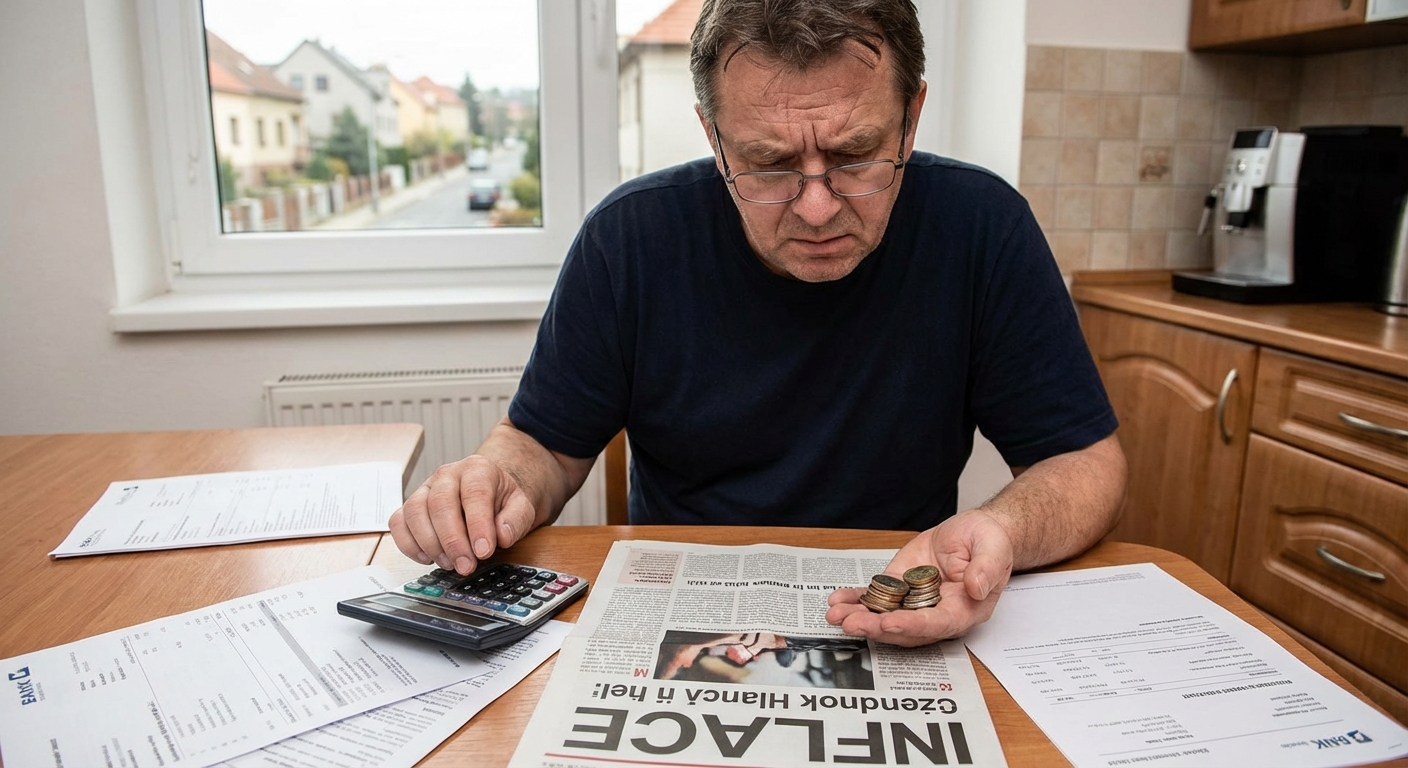 Euro banknotes on laptop with sticky notes and house models, symbolizing real estate investment.