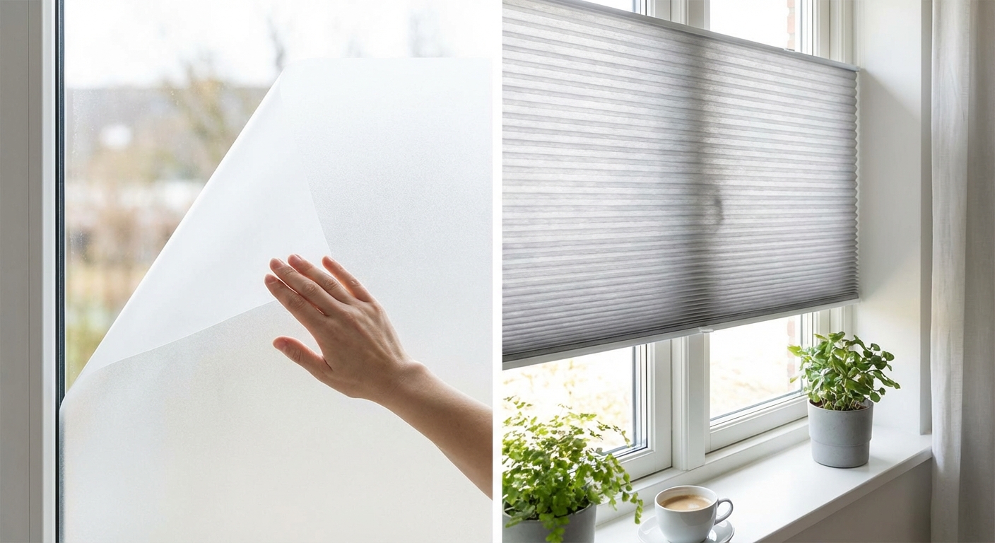 Bright, empty bedroom with modern design features and large windows.